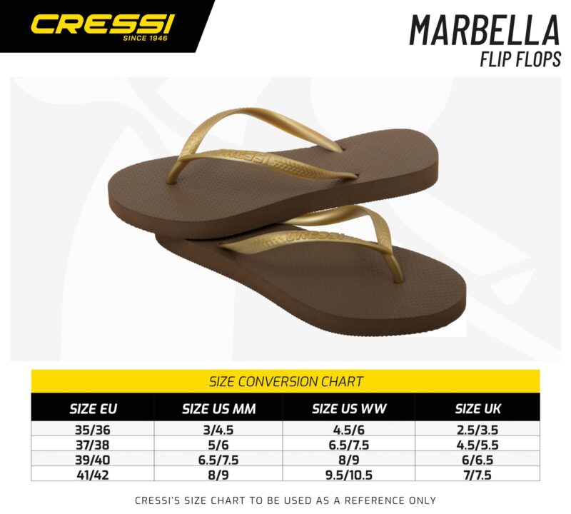 Cressi LADY FLIP FLOPS MARBELLA BROWN GOLD 37/38 - Image 3