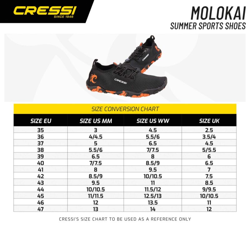 Cressi MOLOKAI SHOES BLACK/ORANGE 44 - Image 14