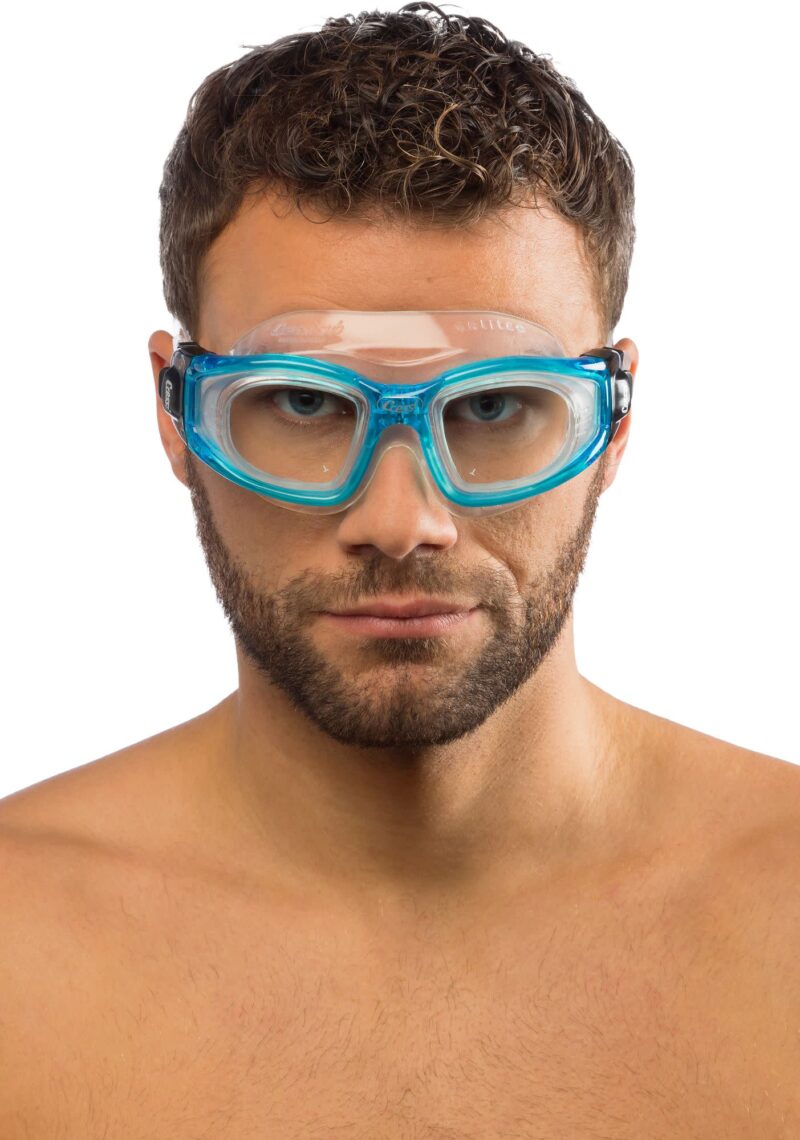Cressi GALILEO GOGGLES T/GLASS SIL/FRAME AQUAMARINA