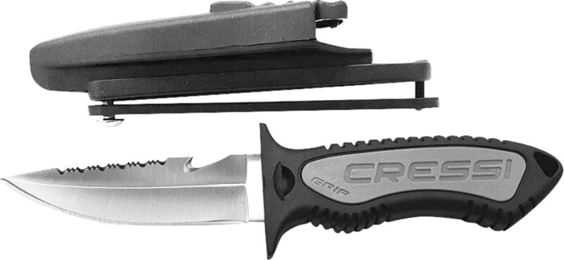 Cressi GRIP SMALL SCUBA KNIFE REGULAR TIP STEEL - Image 3
