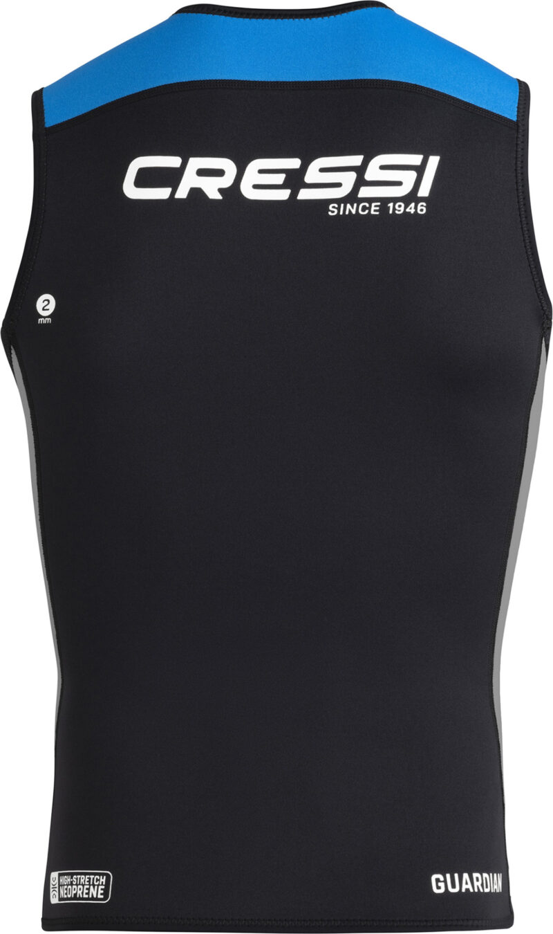 Cressi GUARDIAN MAN NEOPRENE ZIPPER VEST BLACK/BLUE 2mm 3XL/7