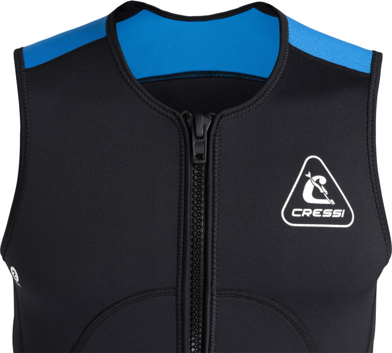 Cressi GUARDIAN MAN NEOPRENE ZIPPER VEST BLACK/BLUE 2mm 3XL/7 - Image 11
