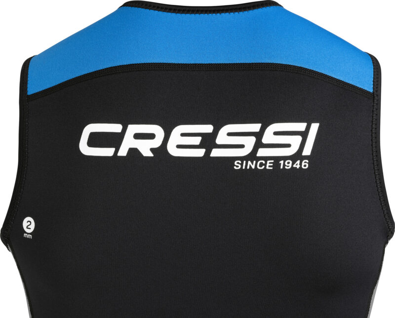 Cressi GUARDIAN MAN NEOPRENE ZIPPER VEST BLACK/BLUE 2mm 3XL/7 - Image 9
