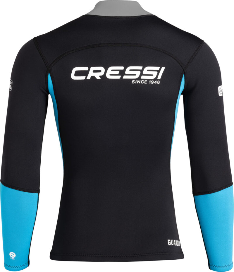 Cressi GUARDIAN LADY NEOPRENE JACKET BLACK/AQUAMARINE 2mm S/2 - Image 3