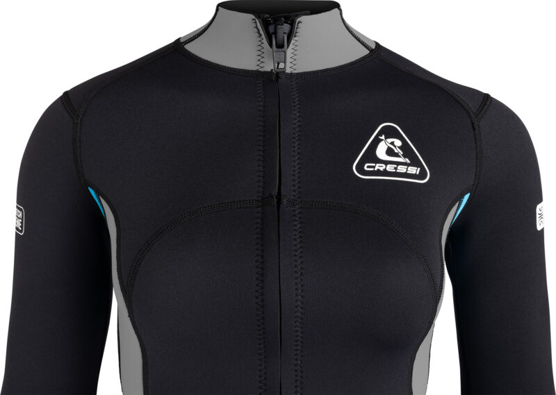 Cressi GUARDIAN LADY NEOPRENE JACKET BLACK/AQUAMARINE 2mm S/2 - Image 7