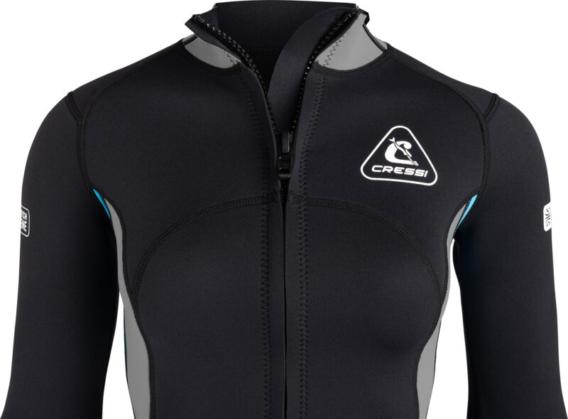 Cressi GUARDIAN LADY NEOPRENE JACKET BLACK/AQUAMARINE 2mm S/2 - Image 8