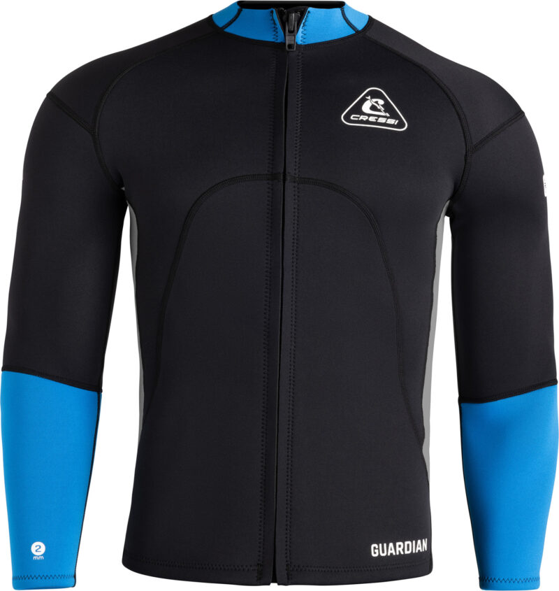Cressi GUARDIAN MAN NEOPRENE JACKET BLACK/BLUE 2mm XL/5 - Image 2