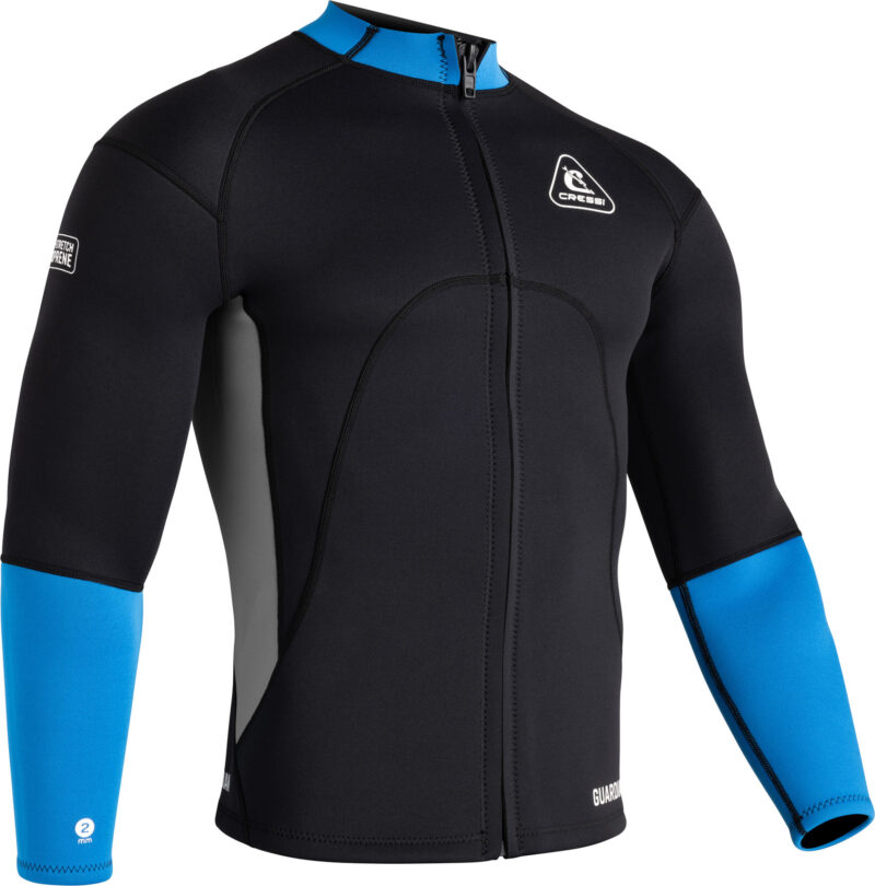 Cressi GUARDIAN MAN NEOPRENE JACKET BLACK/BLUE 2mm XL/5 - Image 3