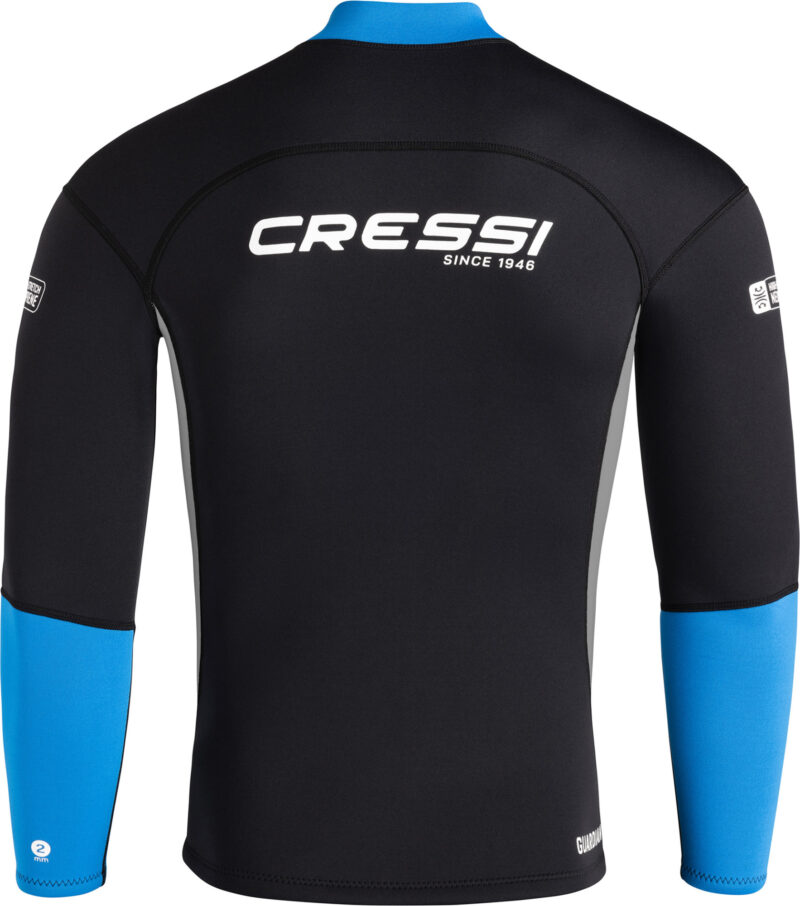 Cressi GUARDIAN MAN NEOPRENE JACKET BLACK/BLUE 2mm XL/5 - Image 6