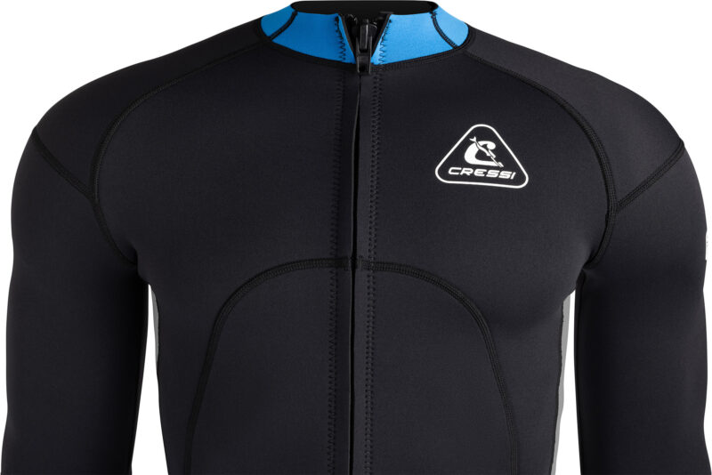 Cressi GUARDIAN MAN NEOPRENE JACKET BLACK/BLUE 2mm XL/5 - Image 9