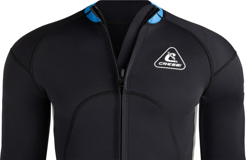 Cressi GUARDIAN MAN NEOPRENE JACKET BLACK/BLUE 2mm XL/5 - Image 8