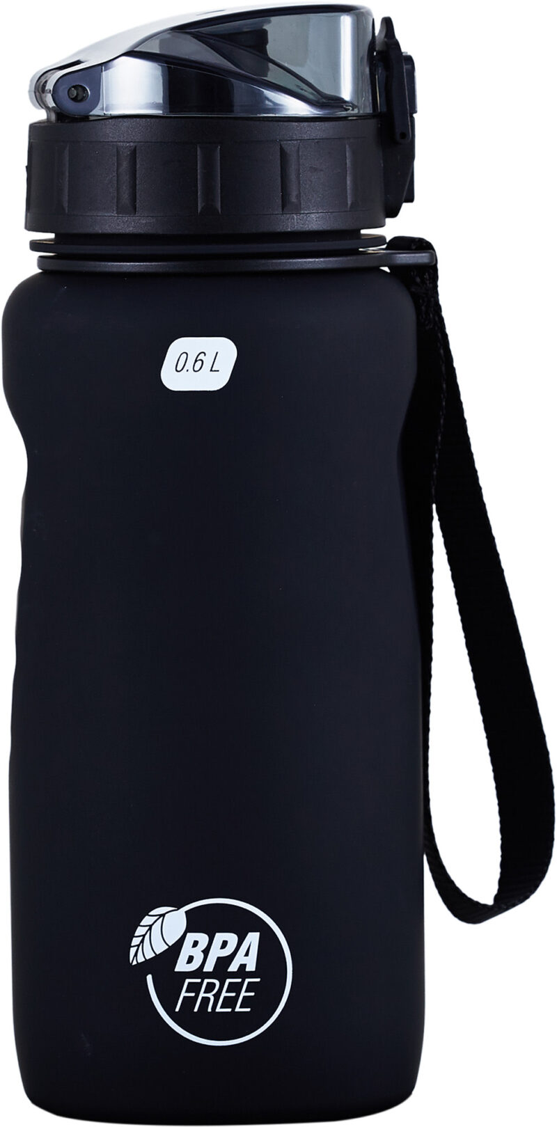 Cressi H2O FROSTED WATER BOTTLE 600 ml BLACK - Image 2