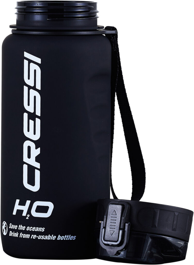 Cressi H2O FROSTED WATER BOTTLE 600 ml BLACK - Image 6