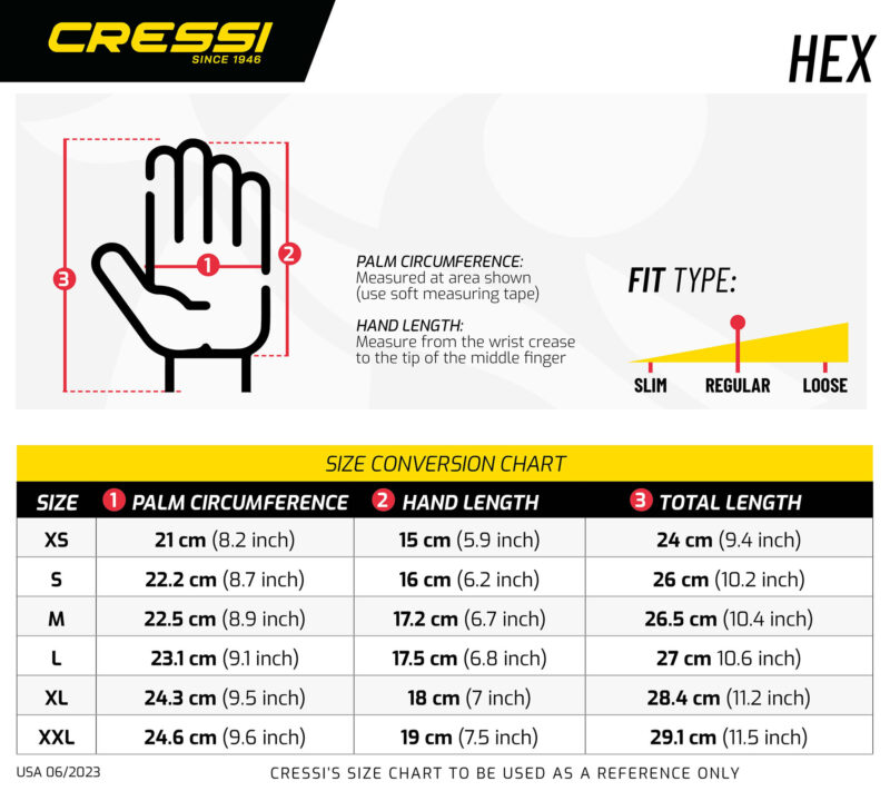 Cressi HEX GRIP GLOVES - BLUE M - Image 5
