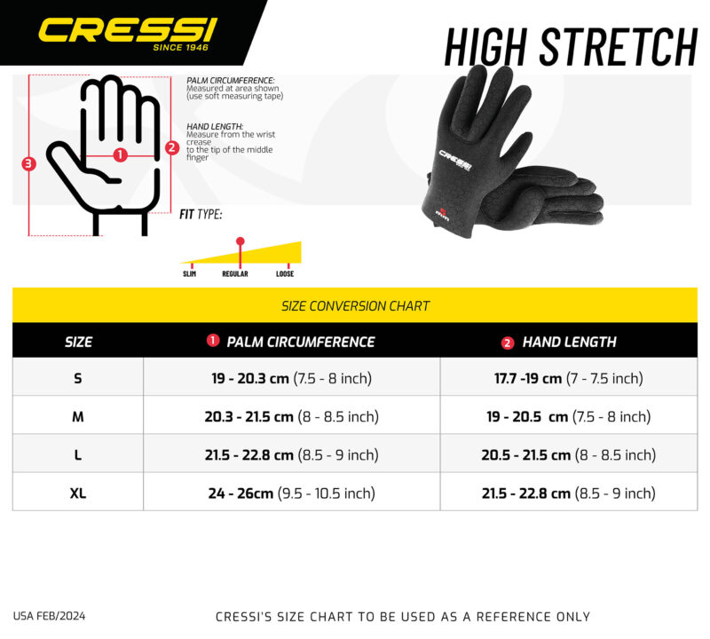 Cressi HIGH STRETCH GLOVES 3.5mm L - Image 11