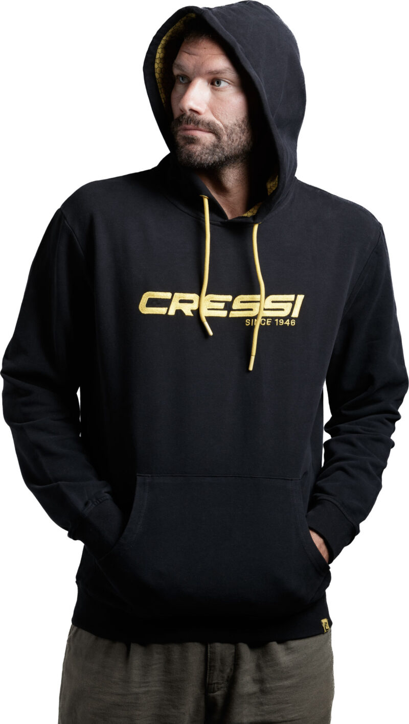 Cressi CRESSI HOODIE UNISEX BLACK/YELLOW L