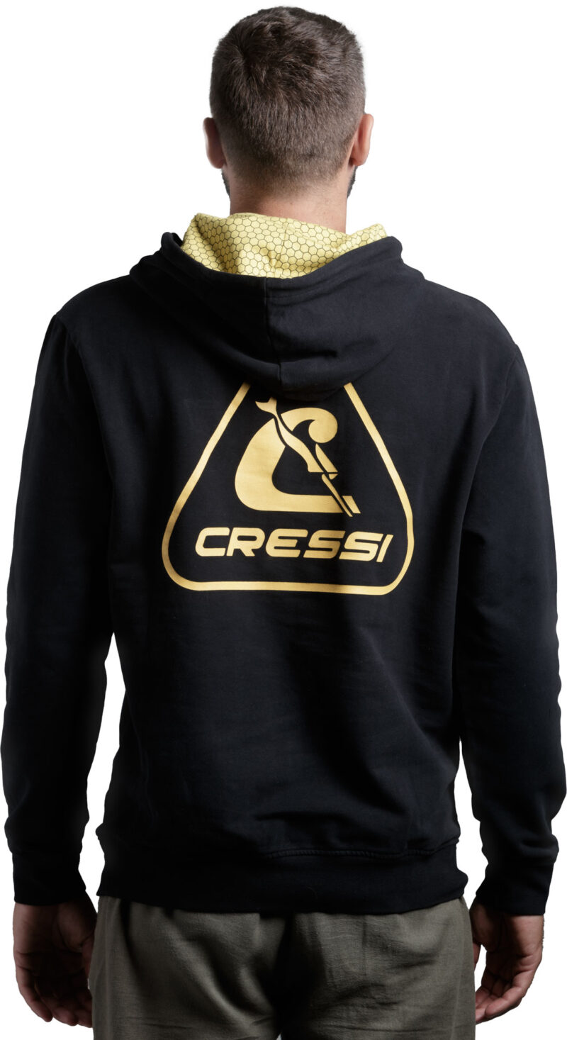 Cressi CRESSI HOODIE UNISEX BLACK/YELLOW L - Image 2