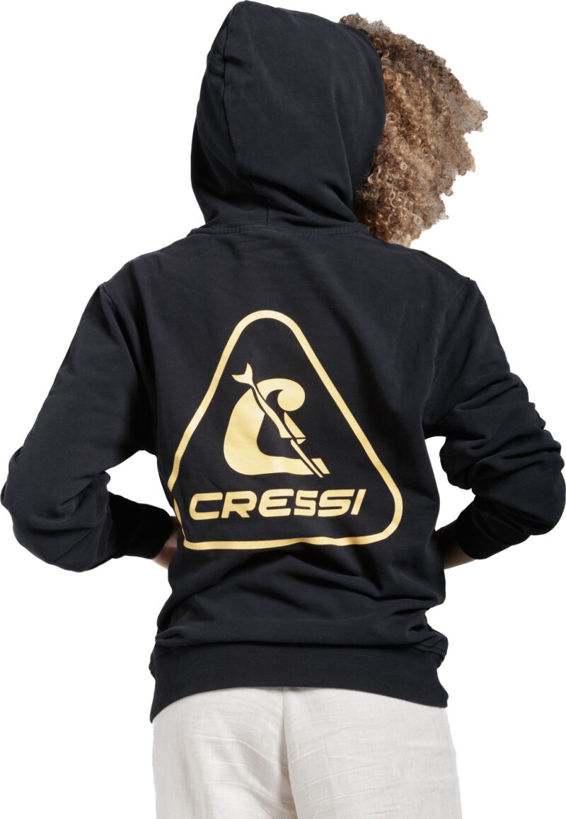 Cressi CRESSI HOODIE UNISEX BLACK/YELLOW 3XL - Image 4