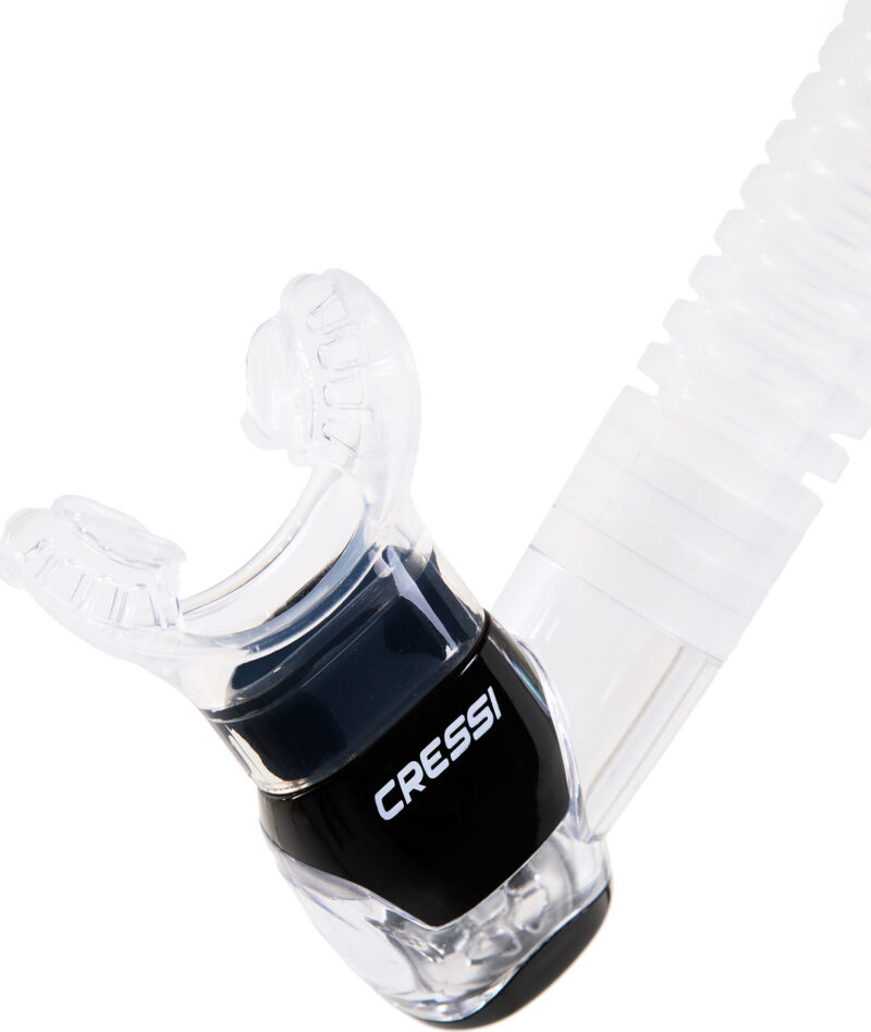 Cressi ITACA ULTRA DRY SNORKEL CLEAR/BLACK - Image 3