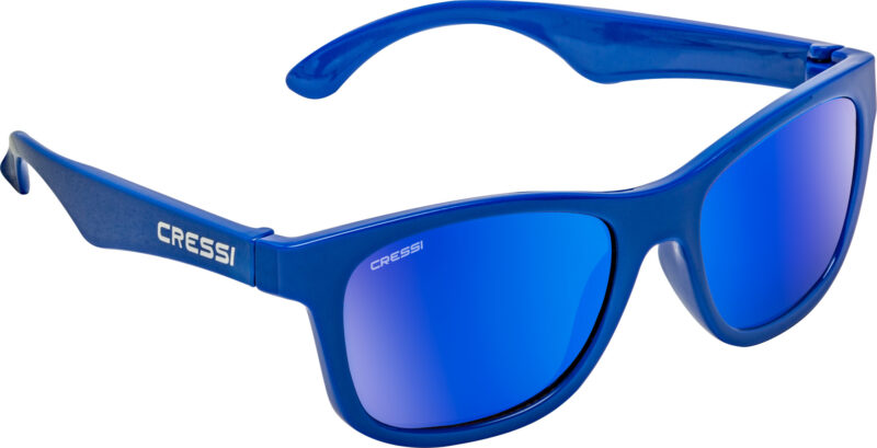 Cressi KIDDO SUNGLASSES 6+ ROYAL/MIRRORED LENS BLUE