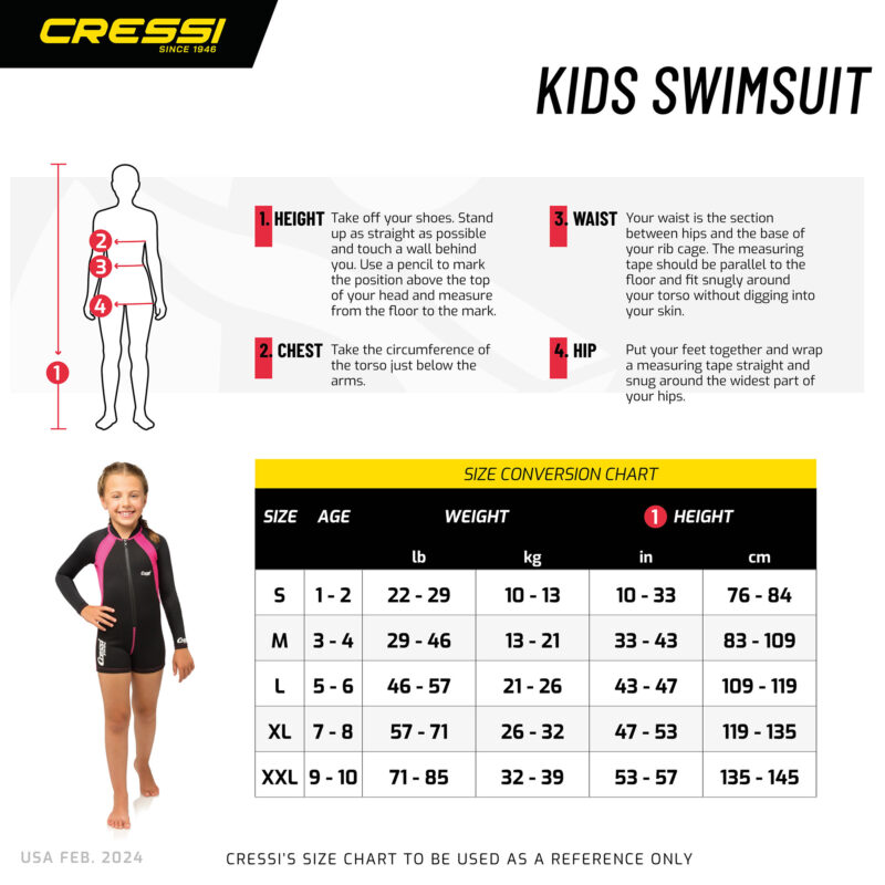 Cressi KIDS SHORTY WETSUIT SHORT SLEEVE PINK Y 7/8 - Image 22