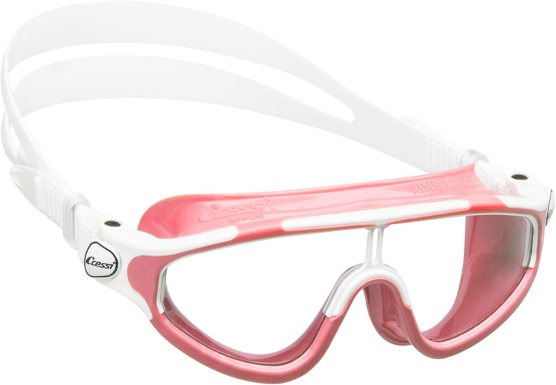 Cressi KING BALOO KID GOGGLES PINK/FRAME WHITE - Image 2