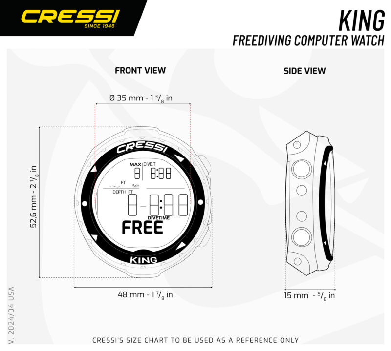 Cressi KING WATCH COMPUTER BLUE - Image 5