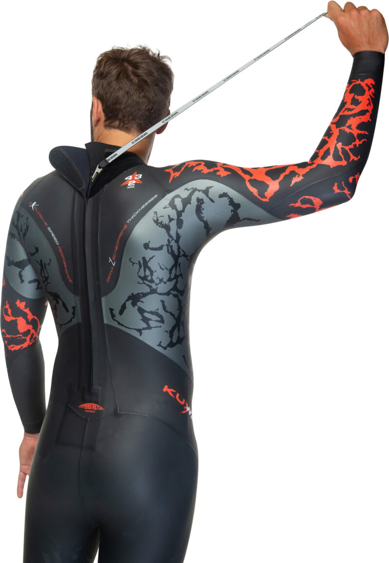 Cressi KUWAE MAN MONOP. SWIMSUIT BLACK/RED 2/3/4mm S/2 - Image 12