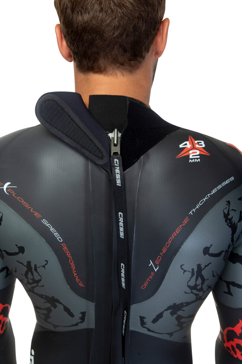 Cressi KUWAE MAN MONOP. SWIMSUIT BLACK/RED 2/3/4mm S/2 - Image 17