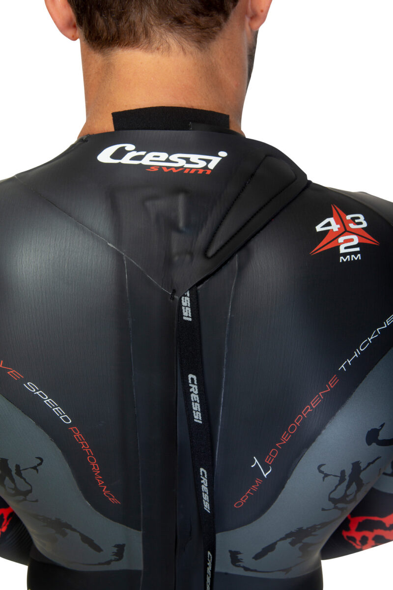 Cressi KUWAE MAN MONOP. SWIMSUIT BLACK/RED 2/3/4mm S/2 - Image 9