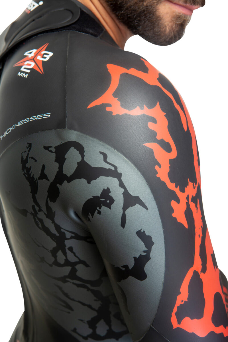 Cressi KUWAE MAN MONOP. SWIMSUIT BLACK/RED 2/3/4mm S/2 - Image 23