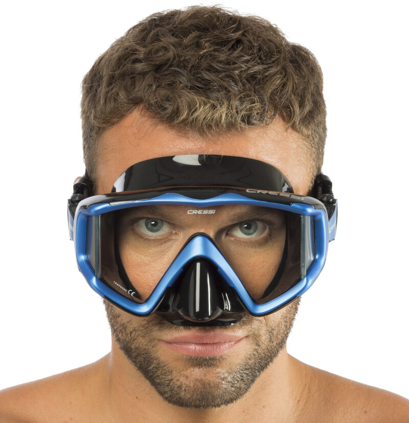 Cressi LIBERTY TRISIDE SPE MASK BLACK/SAPPHIRE - Image 5