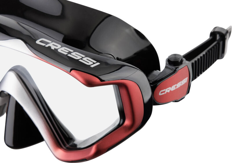 Cressi LIBERTY TRISIDE SPE MASK BLACK/RED/SILVER - Image 3