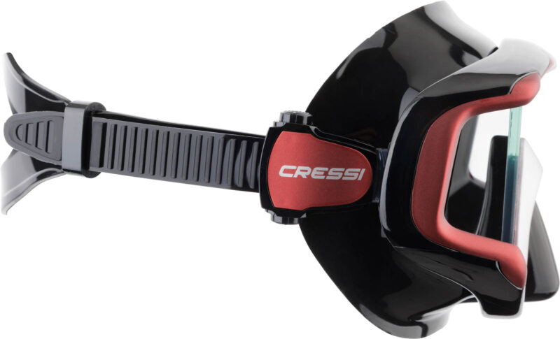 Cressi LIBERTY TRISIDE SPE MASK BLACK/RED/SILVER - Image 4