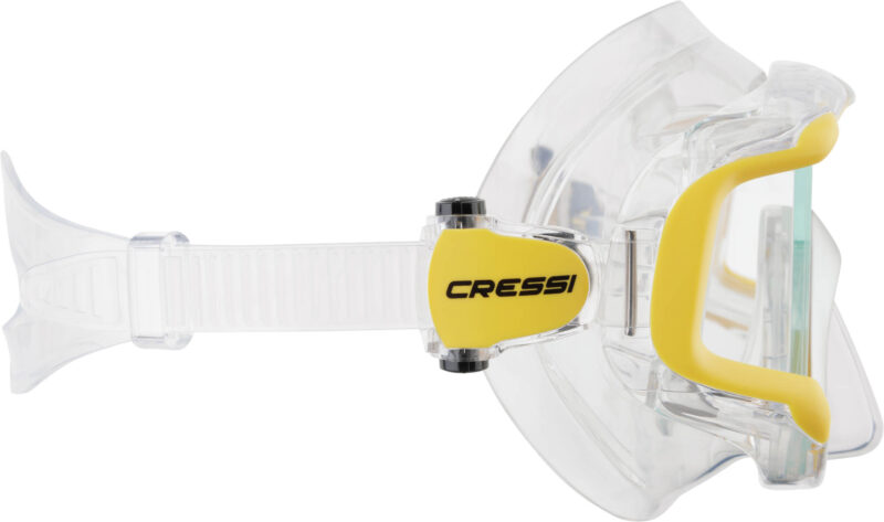 Cressi LIBERTY TRISIDE SPE MASK CLEAR/YELLOW/SILVER - Image 4