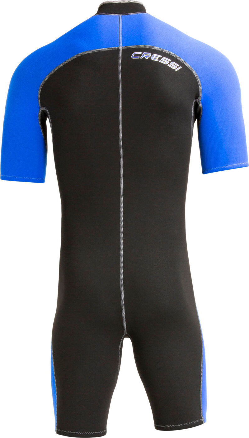 Cressi LIDO MAN SHORTY WETSUIT BLACK/BLUE 2mm L/4 - Image 8