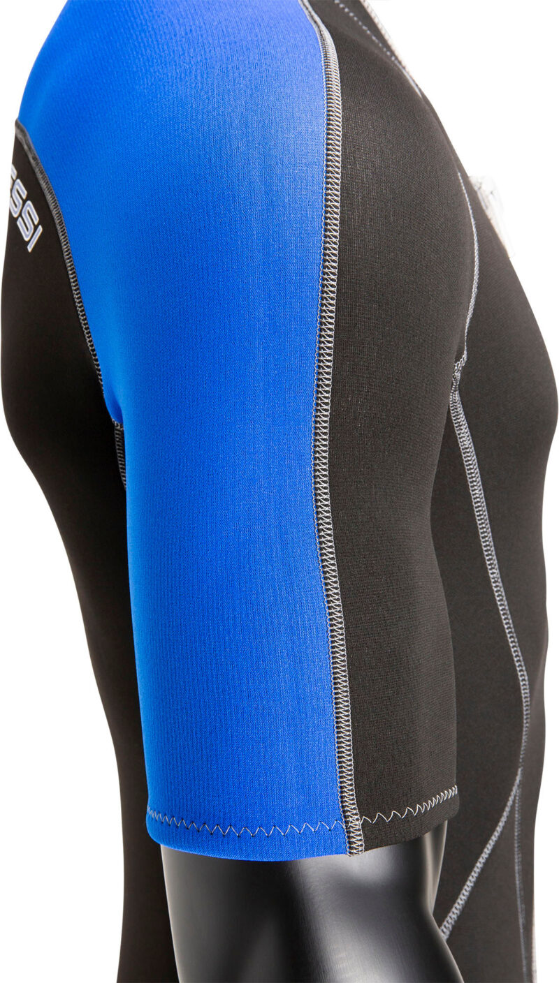 Cressi LIDO MAN SHORTY WETSUIT BLACK/BLUE 2mm L/4 - Image 9