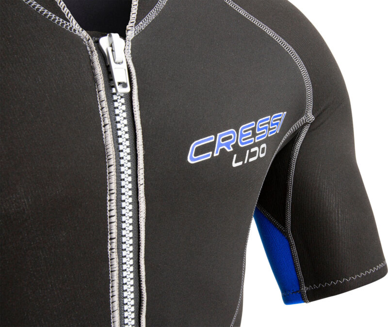Cressi LIDO MAN SHORTY WETSUIT BLACK/BLUE 2mm L/4 - Image 10