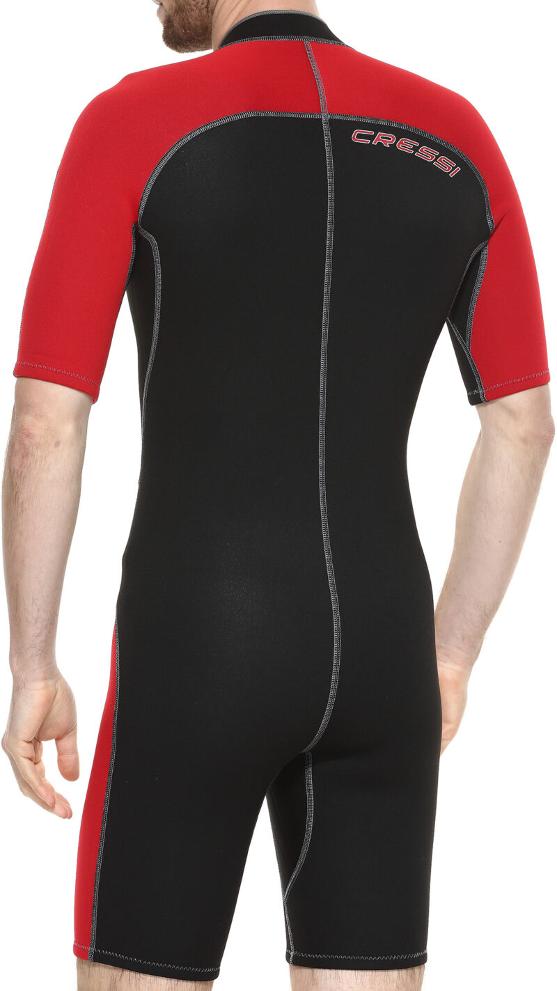Cressi LIDO MAN SHORTY WETSUIT BLACK/RED 2mm XL/5 - Image 4