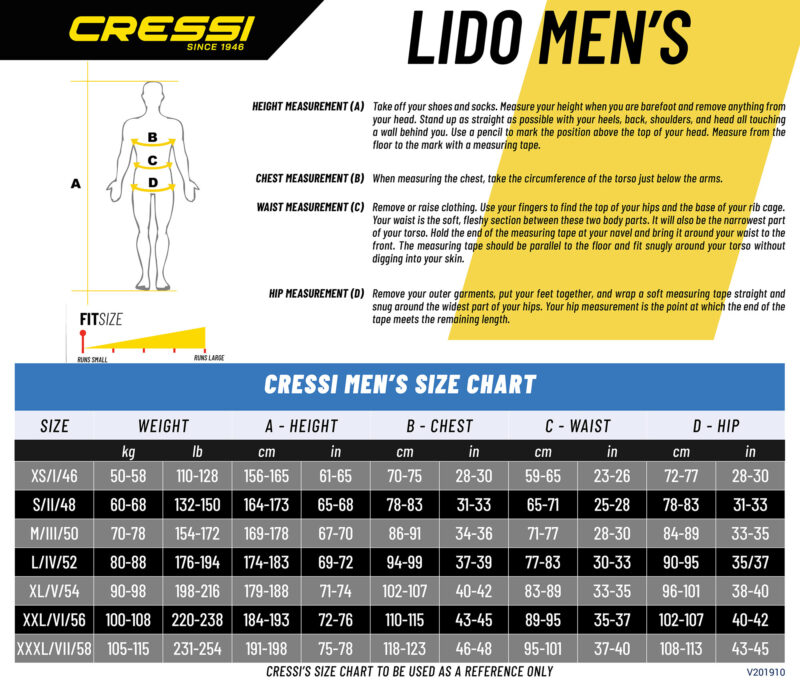 Cressi LIDO MAN SHORTY WETSUIT BLACK/BLUE 2mm L/4 - Image 6