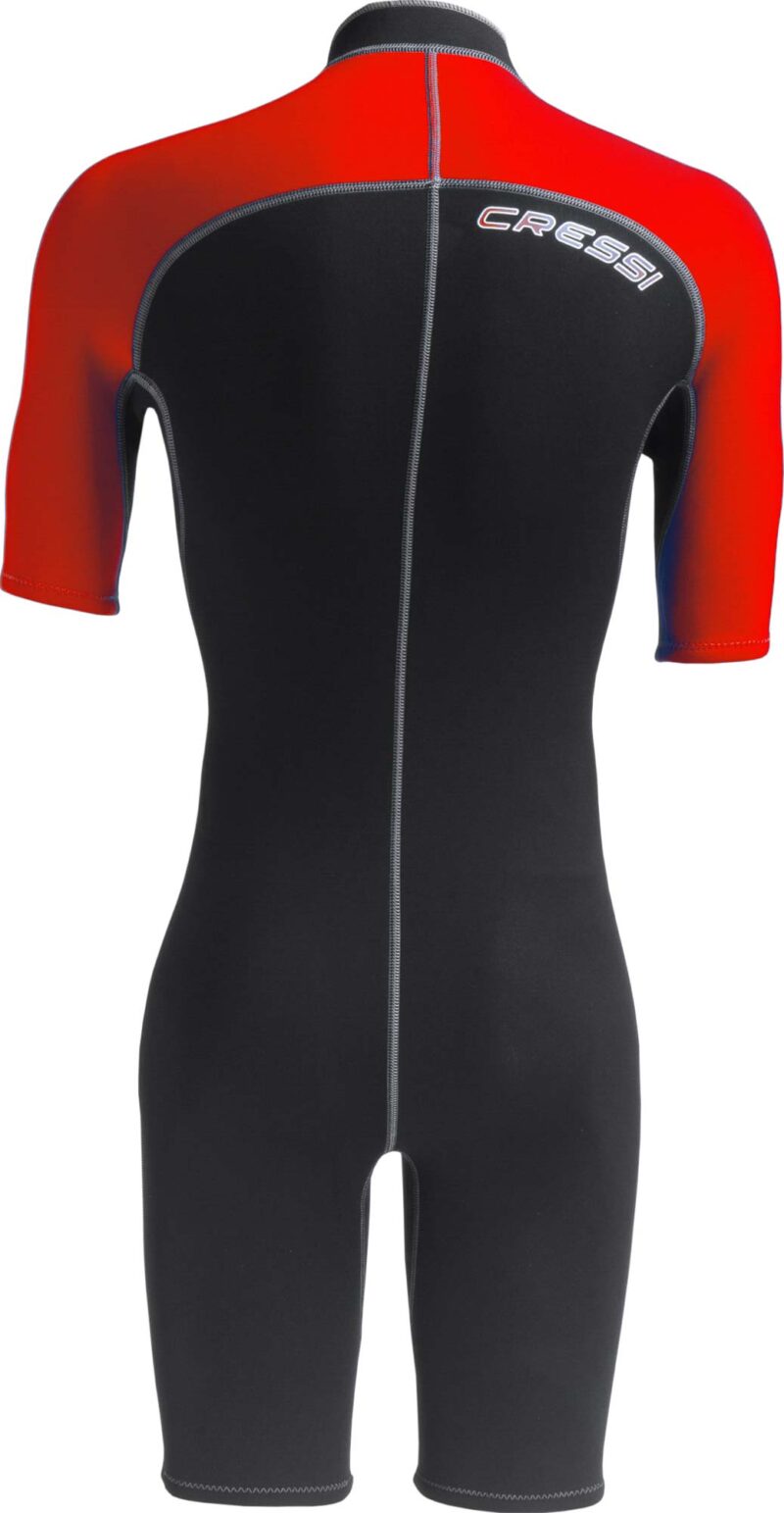 Cressi LIDO MAN SHORTY WETSUIT BLACK/RED 2mm 2XL/6 - Image 3