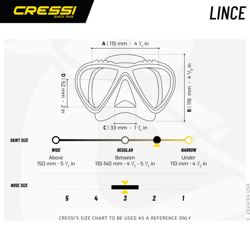 Cressi LINCE MASK SIL CLEAR/FRAME AQUAMARINE - Image 6