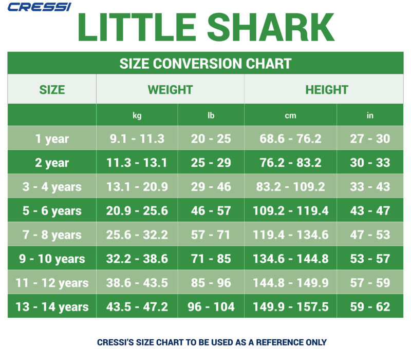 Cressi LITTLE SHARK JR SHORTY WETSUIT S/L  BLACK/LIME 2mm Y 13/14