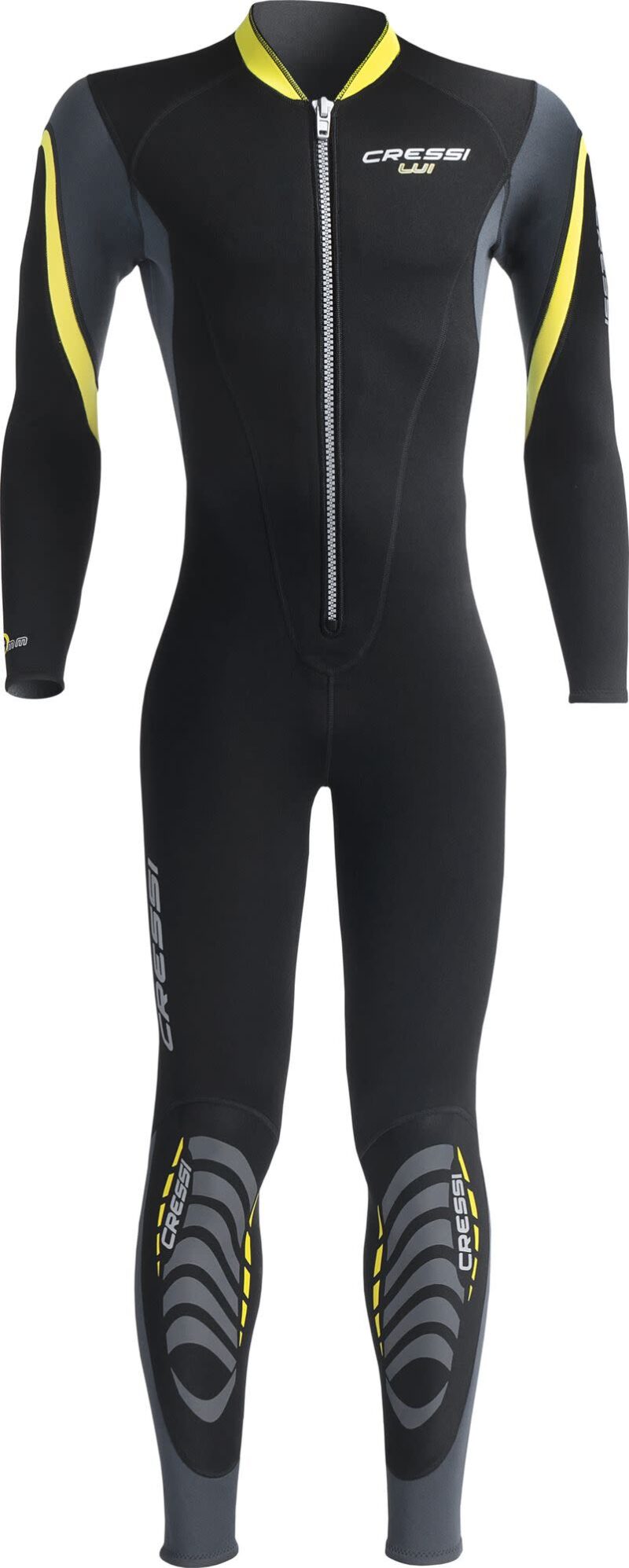Cressi LUI MONOPIECE WETSUIT BLACK/YELLOW 2.5mm 2XL/6 - Image 5