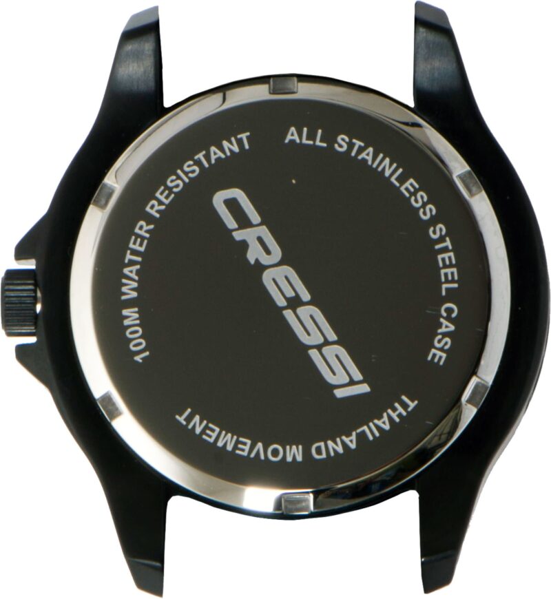 Cressi MANTA WATCH 100m BLACK BLACK SILVER CASE - Image 4