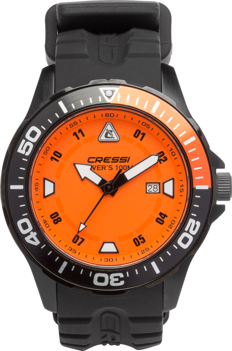 Cressi MANTA WATCH 100m BLACK BLACK ORANGE