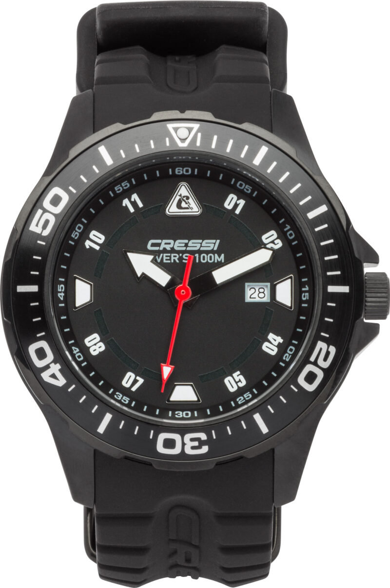 Cressi MANTA WATCH 100m BLACK BLACK- BLACK CASE - Image 3
