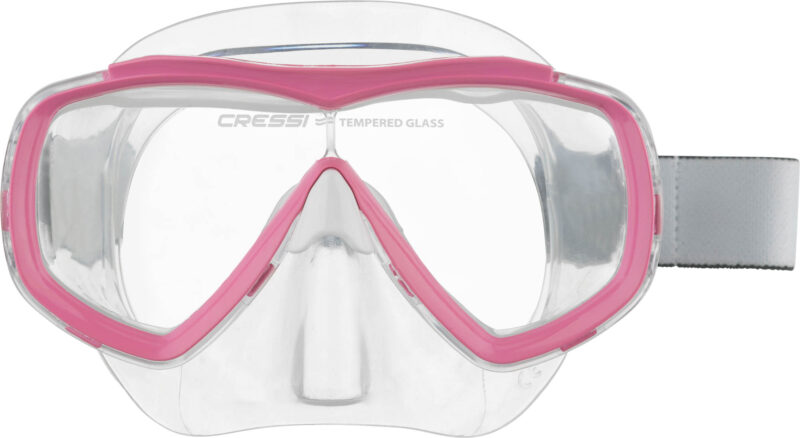 Cressi ESTRELLA JR TXLE STRAP MASK CLEAR/PINK