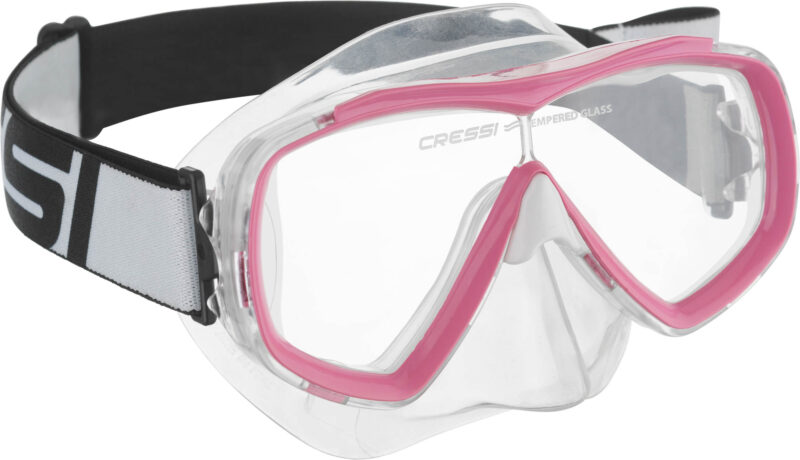 Cressi ESTRELLA JR TXLE STRAP MASK CLEAR/PINK - Image 3