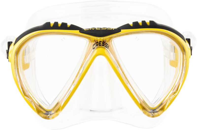 Cressi LINCE MASK SIL CLEAR/FRAME YELLOW - Image 3